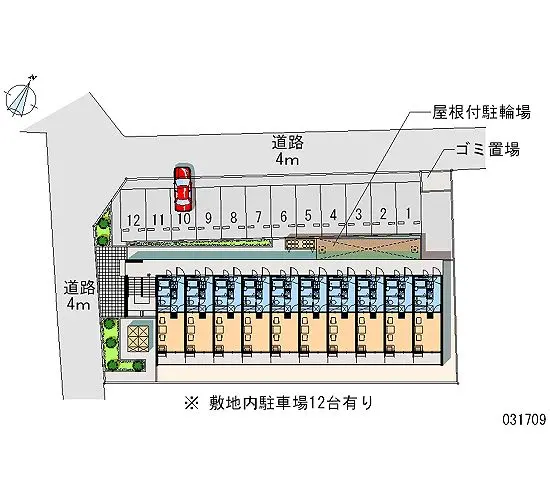 ★手数料０円★北九州市小倉北区明和町　月極駐車場（LP）